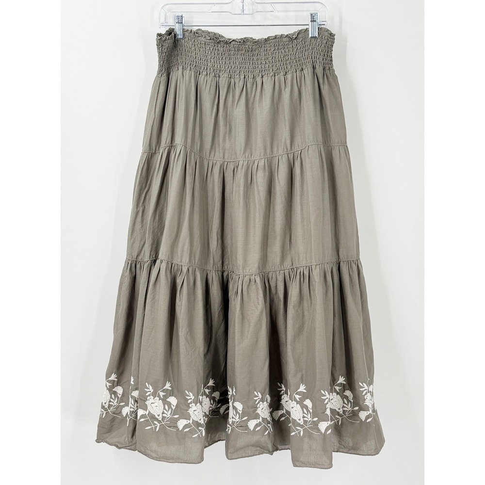 Y2k Old Navy Tiered Maxi Skirt Womens L Floral Cottagecore Practical Magic